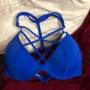 caged underwire bikini top strappy